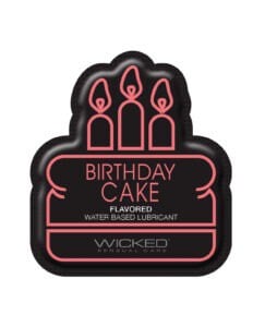 Wicked Sensual Care Birthday Cake Water-Based Lubricant – 0.1 oz Packet