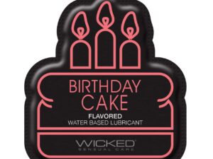 Wicked Sensual Care Birthday Cake Water-Based Lubricant – 0.1 oz Packet