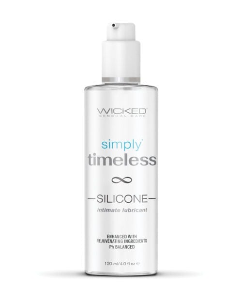 Wicked Sensual Care Simply Timeless Silicone Lubricant - 4 oz for Menopause & Beyond