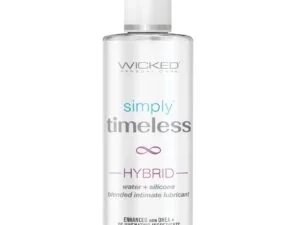 Wicked Sensual Care Simply Timeless Hybrid Water & Silicone Lubricant – 4 oz Bottle