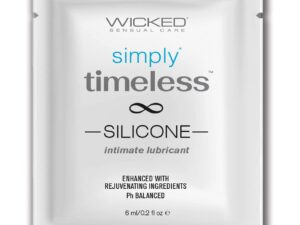 Wicked Sensual Care Simply Timeless Silicone Lubricant - 0.2 oz Foil Pack