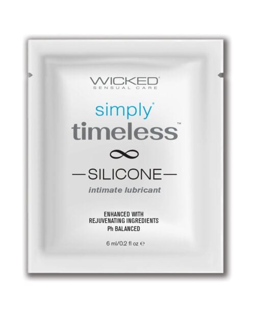 Wicked Sensual Care Simply Timeless Silicone Lubricant - 0.2 oz Foil Pack