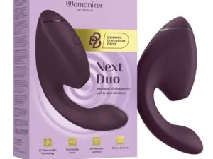 Womanizer Next Duo Dual Stimulator with Womanizer and We-Vibe Technologies - Purple