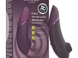 Womanizer Next 3D Climax Control Pleasure Air Stimulator – Dark Purple by Womanizer
