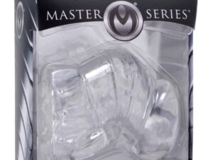 Master Series Detained 2.0 Restrictive Chastity Cage with Nubs – Clear, TPR Material