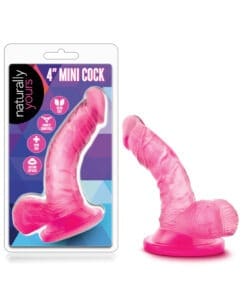 Blush Naturally Yours 4-Inch Mini Cock - Pink G-Spot & P-Spot Stimulation, Waterproof, Harness Compatible