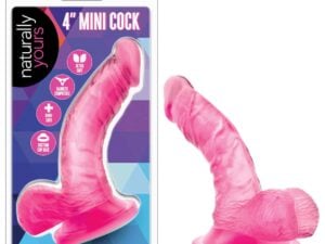 Blush Naturally Yours 4-Inch Mini Cock - Pink G-Spot & P-Spot Stimulation, Waterproof, Harness Compatible