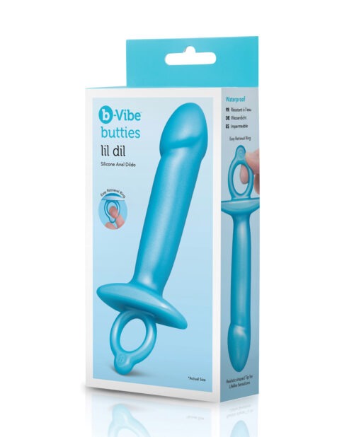 b-Vibe Lil Dil Silicone Anal Dildo for Beginners - Waterproof, Safe, and Realistic Design