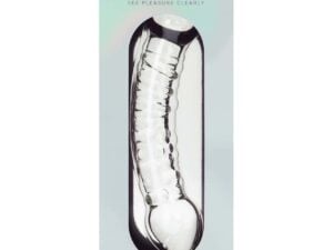 Clarity Celestial Bliss Double-Ended Glass Dildo for Versatile Pleasure