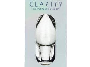 Clarity Utopian Bud 3.5-Inch Handcrafted Borosilicate Glass Butt Plug for Beginners and Advanced Users