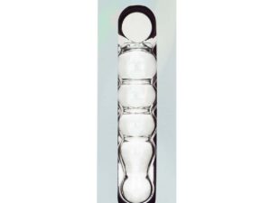 Clarity Heras Tryst Glass Dildo – Handblown Borosilicate with Circular Handle for Precise G-Spot & Prostate Stimulation