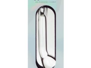 Clarity Heras Halo 6-Inch Handblown Glass Dildo with Circular Handle