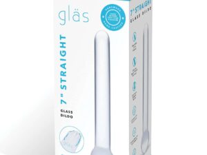 Glas 7-inch Straight Glass Dildo - Clear | Handcrafted, Temperature-Responsive Glass Sex Toy