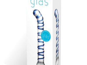 Glas Mr. Swirly 6.5″ G-Spot Glass Dildo – Handcrafted Borosilicate Glass for Sensory Play and Versatile Stimulation