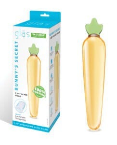 Glas Bunny's Secret 7.25-inch Glass Dildo - Elegant Handblown Artisan Craft for Sensory Pleasure