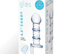 Glas Candy Land Juicer Glass Dildo - Handblown, Hypoallergenic, 6.5 Inches Overall Length
