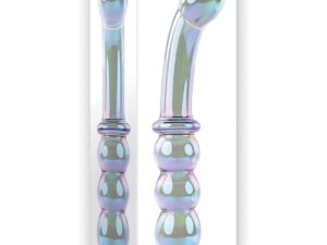 Gender X Lustrous Galaxy Wand Dual Ended Glass Massager – Green