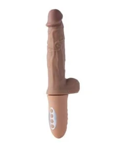 Honey Play Box Cannon 10″ Dildo Handheld Sex Machine with Heat, Rotation, and Thrusting Modes