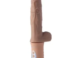 Honey Play Box Cannon 10″ Dildo Handheld Sex Machine with Heat, Rotation, and Thrusting Modes