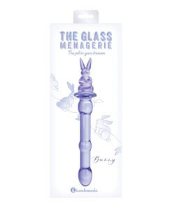 Glass Menagerie Rabbit Glass Dildo – Pink by Icon Brands Inc