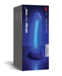 Strap-On-Me Glow-Led Dildo in Purple – Rechargeable Silicone with Light Modes and Suction Base
