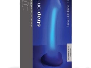 Strap-On-Me Glow-Led Dildo in Purple – Rechargeable Silicone with Light Modes and Suction Base