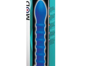 MOD Ribbed Wand Blue - 7.5 Inch Silicone Dildo for Her Pleasure