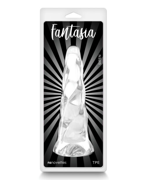 Fantasia Siren Clear by NS Novelties – Flexible TPE Dildo with Suction Cup for Enhanced Pleasure