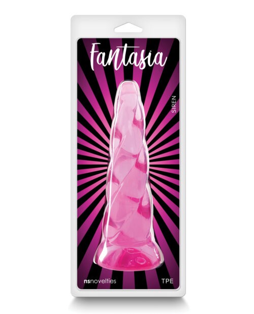 Fantasia Siren Pink by NS Novelties – Flexible TPE Dildo with Suction Cup for Enhanced Pleasure