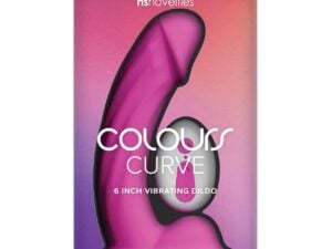 Colours Curve Vibrating 6-Inch Dildo - Pink by NS Novelties