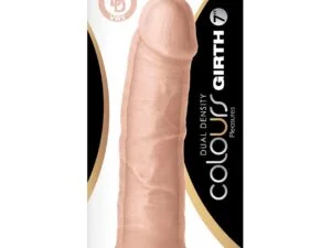 Colours Dual Density 7-inch Dildo by NS Novelties – White Silicone with Suction Cup