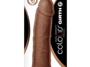 Colours Dual Density 7-Inch Brown Silicone Dildo by NS Novelties
