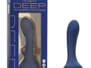 Deep Deep Curve Pleasure Probe by California Exotic Novelties - Navy, Silicone & ABS