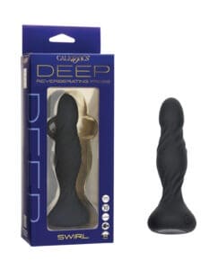 Deep Swirl Navy Textured Dual Motor Vibrator by California Exotic Novelties
