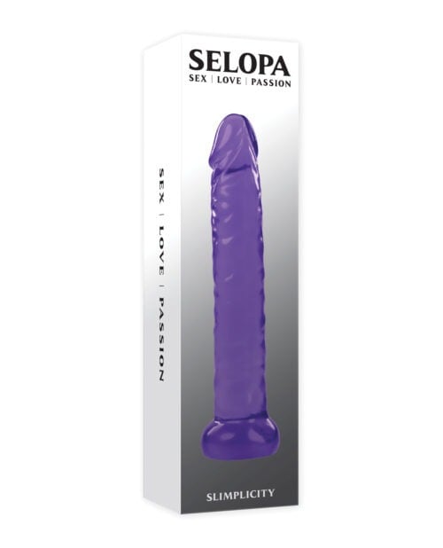 Selopa Slimplicity Purple Dildo – Realistic Textured Design with 5-inch Length