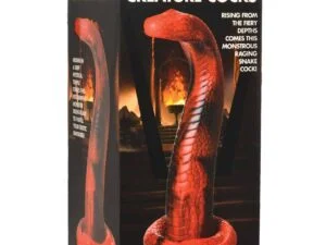 Creature Cocks King Cobra Silicone Dildo by Creature Cocks – 8.4 Inch Girthy, Curved Snake-Shaped Pleasure Toy