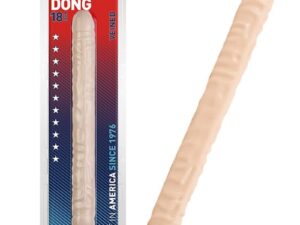 Doc Johnson Veined Double Header Dong (Flesh) - 18 Inch Double-Ended Adult Toy