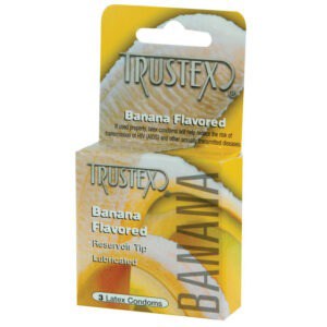 Global Protection Corp. Trustex L4025C Banana Flavored Condoms - 3 Pack