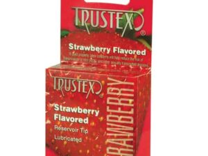 Global Protection Corp. Trustex L4015C Strawberry Flavored Condoms – 3 Pack