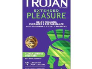 Paradise Marketing Services Trojan Extended Pleasure Condoms with Climax Control Lubricant - Pack of 14