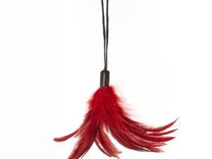 Sportsheets Pleasure Feather Tickler Red - Sensual Feather Teaser for Intimate Play