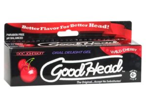 Doc Johnson GoodHead Oral Delight Gel - Wild Cherry, 4 oz