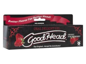 Doc Johnson GoodHead Oral Delight Gel - 4 oz. Strawberry Flavor