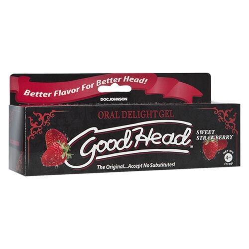 Doc Johnson GoodHead Oral Delight Gel - 4 oz. Strawberry Flavor