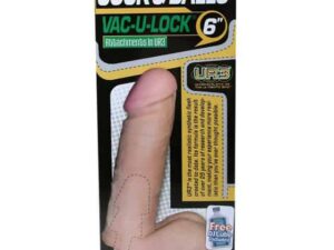 Doc Johnson Vac-U-Lock 6-Inch UR3 Cock Attachment - White