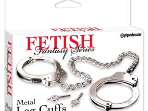 Pipedream Fetish Fantasy Series Metal Leg Cuffs Silver (Part No. PD3807-00)