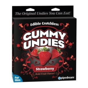 Pipedream Edible Crotchless Gummy Undies for Him - Strawberry Flavor, Part No. PD7509-60