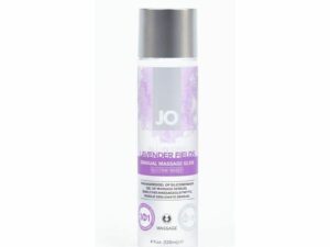 System Jo JO All-In-One Sensual Massage Glide Lavender 4 oz. - Long-Lasting Silicone-Based Lubricant with