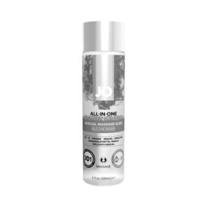 System Jo All-In-One Sensual Massage Glide 4 oz. - Fragrance-Free Silicone-Based Lubricant