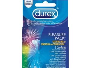 Durex Pleasure Pack (3 Pack) by Paradise Marketing Services - Assorted Condoms for Enhanced Sensation
